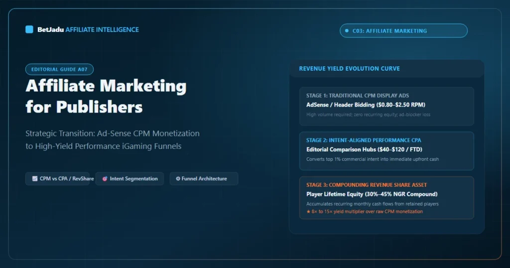 Revenue Yield Comparison: Traditional CPM Display Ads vs Intent-Aligned CPA and Compounding RevShare
