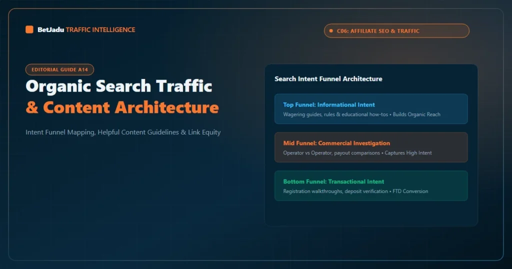 Search Intent Funnel: Top-Funnel Informational Guides, Mid-Funnel Comparison Reviews, and Bottom-Funnel FTD Conversion